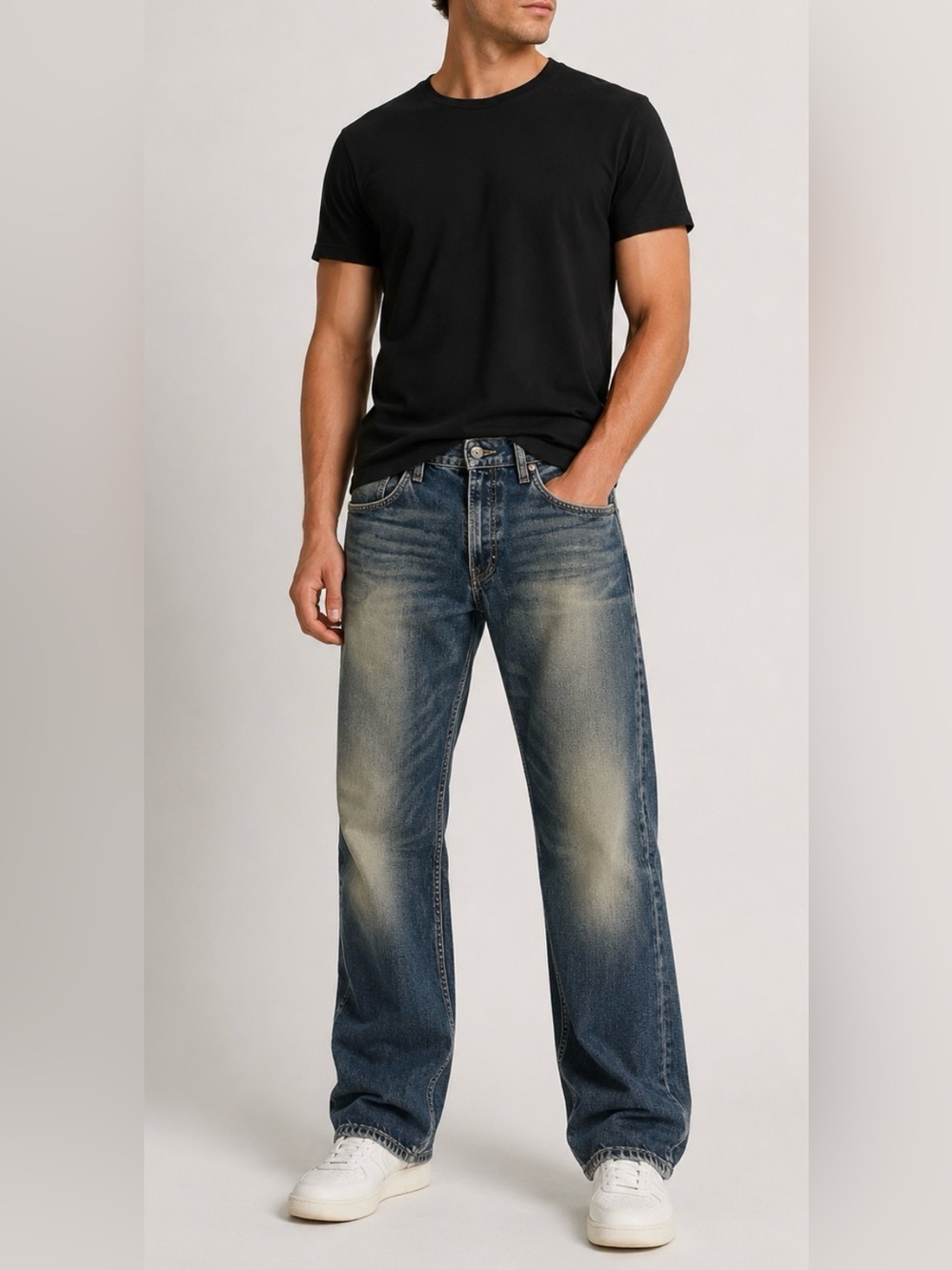 Guess Vincent Regular Straight Cut Mens Jeans Size 38 / 33 Y2K Vintage
